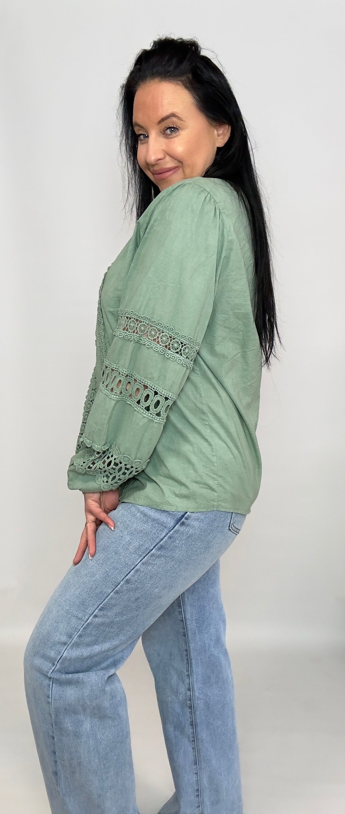 Fay | Overhemd Lace Groen