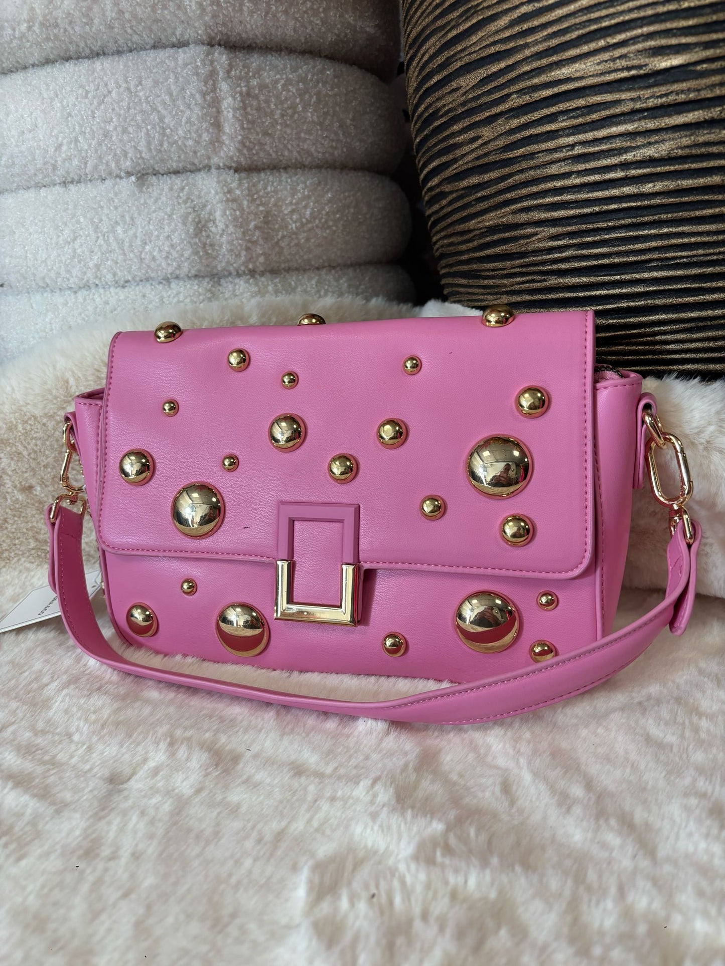 Cross Body met goud | Roze
