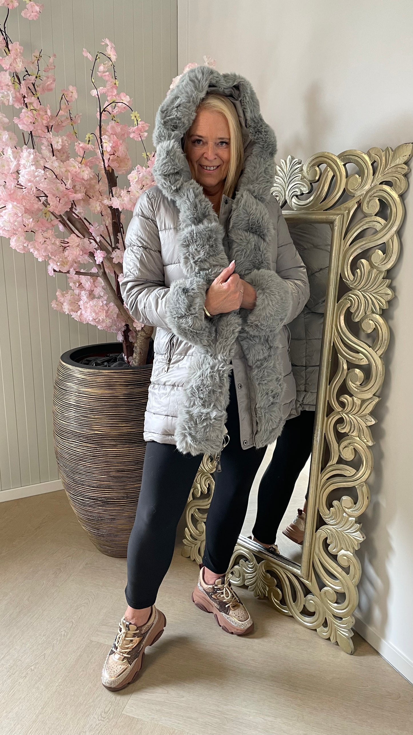 Mace | Parka Winterjas Dubbelzijdig | Grijs