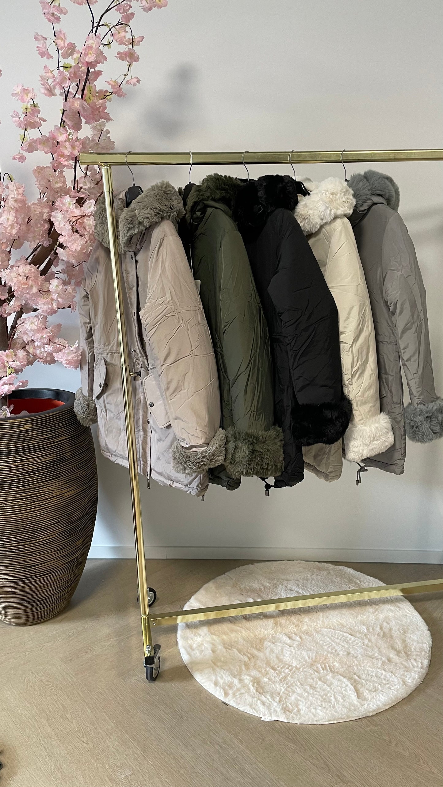 Mace | Parka Winterjas Dubbelzijdig | Grijs