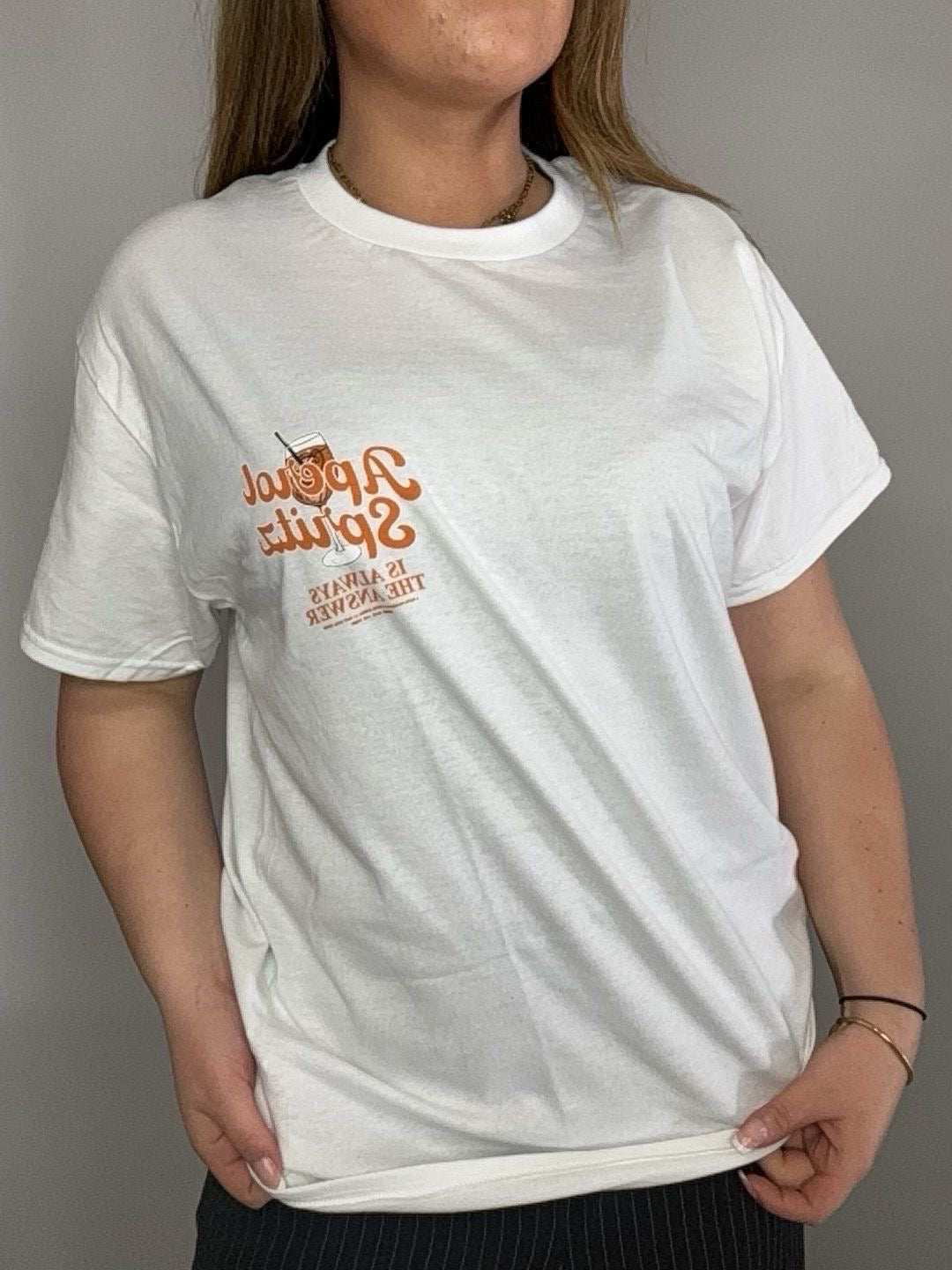 Oversized T-shirt | Aperol Spritz | Wit