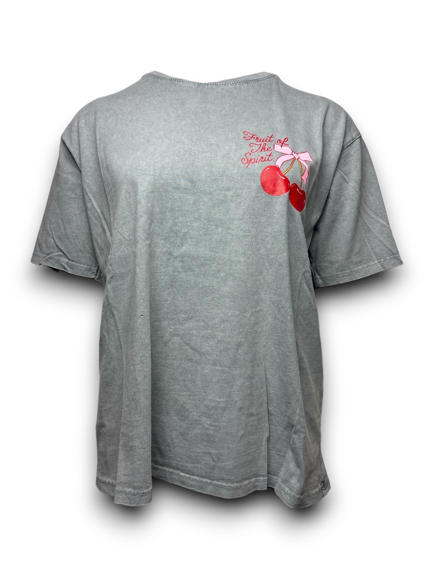Cherry Isabella T-shirt | Donker Grijs