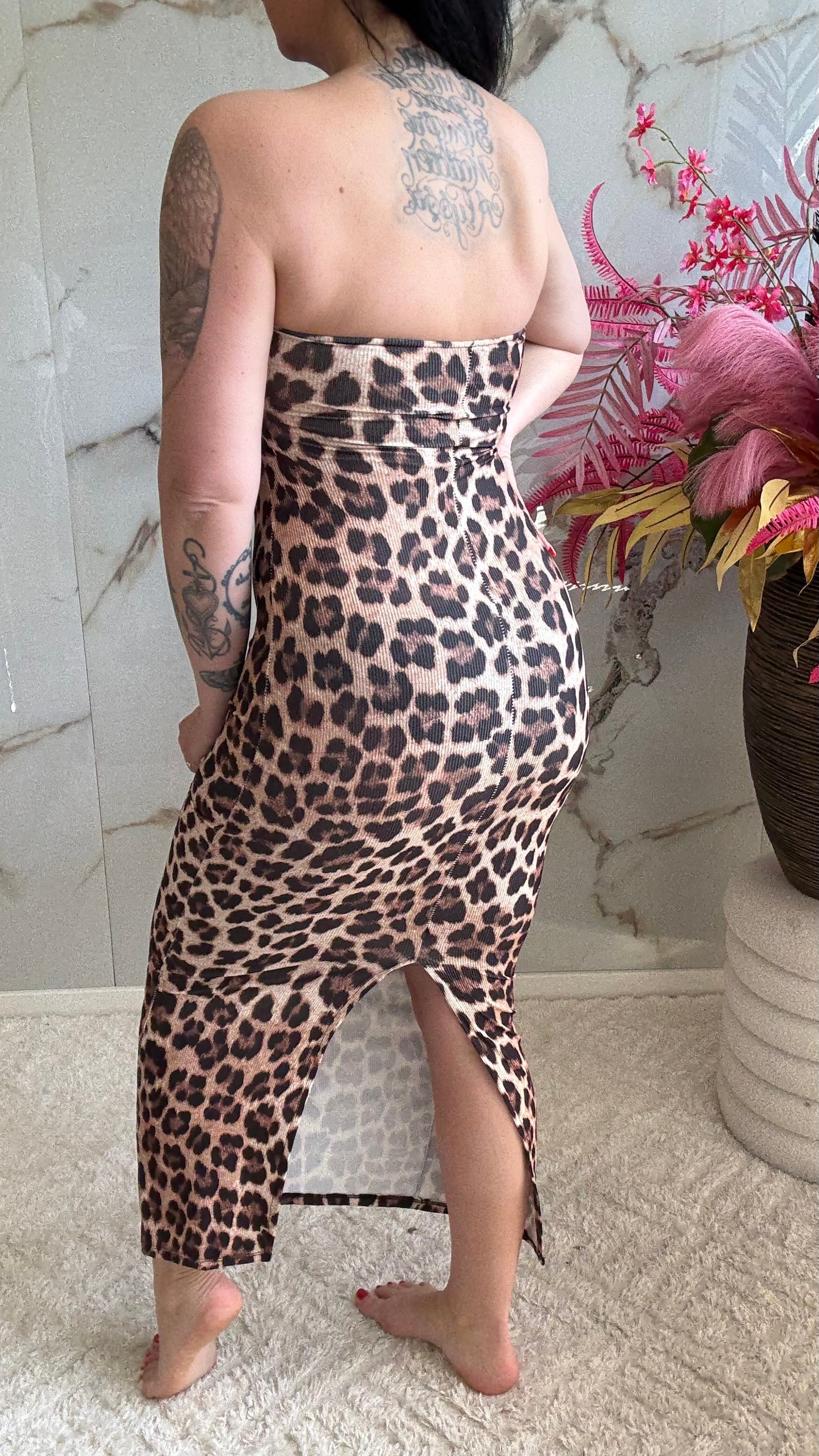 Panter Dress Off Shoulder | 34-40