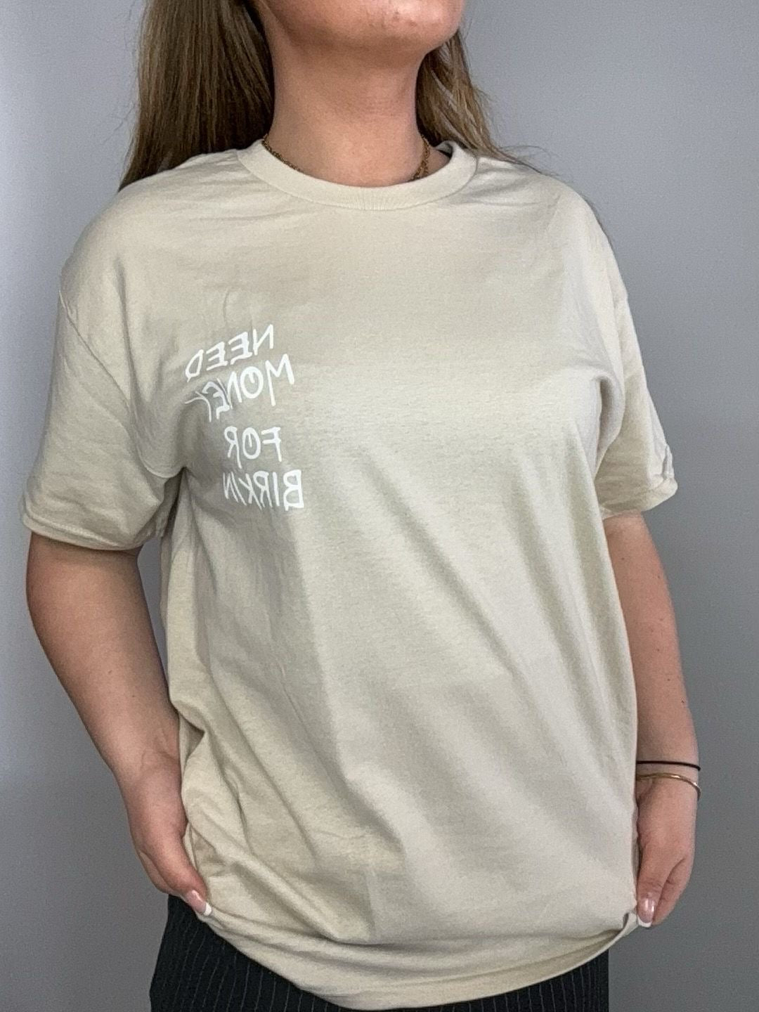 Oversized T-shirt | Money | Beige