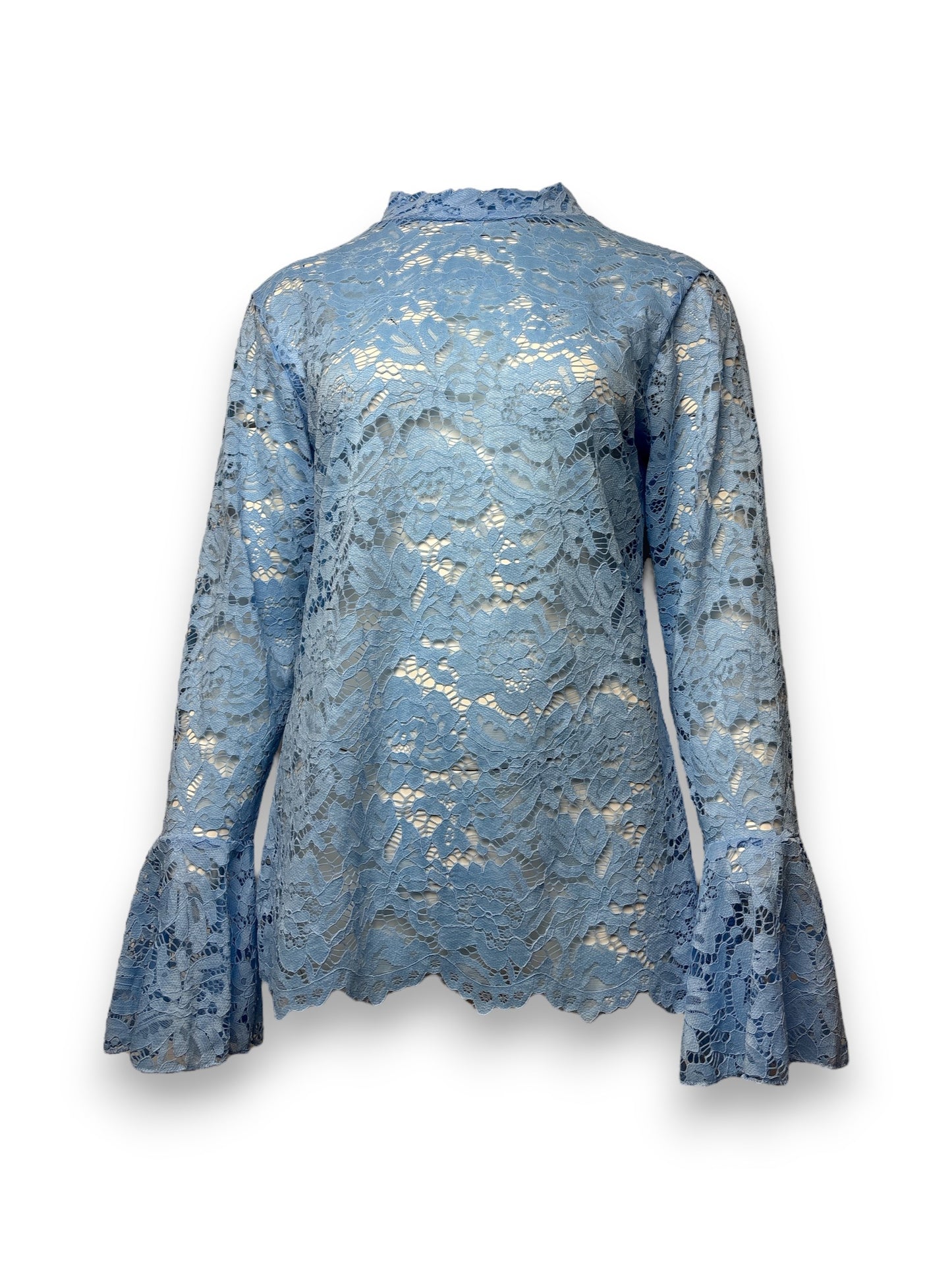Lace Top | Licht blauw