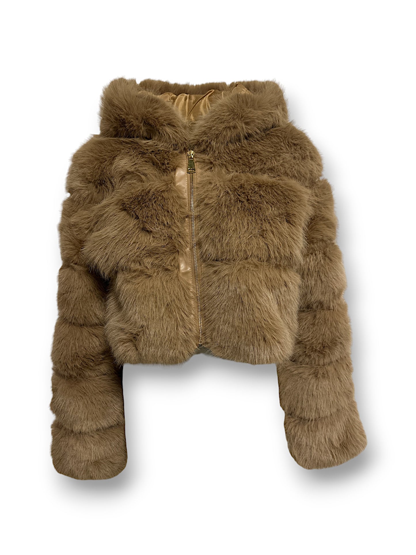 Amy | Luxe Faux Fur Jas | Zachte Imitatiebont | Camel