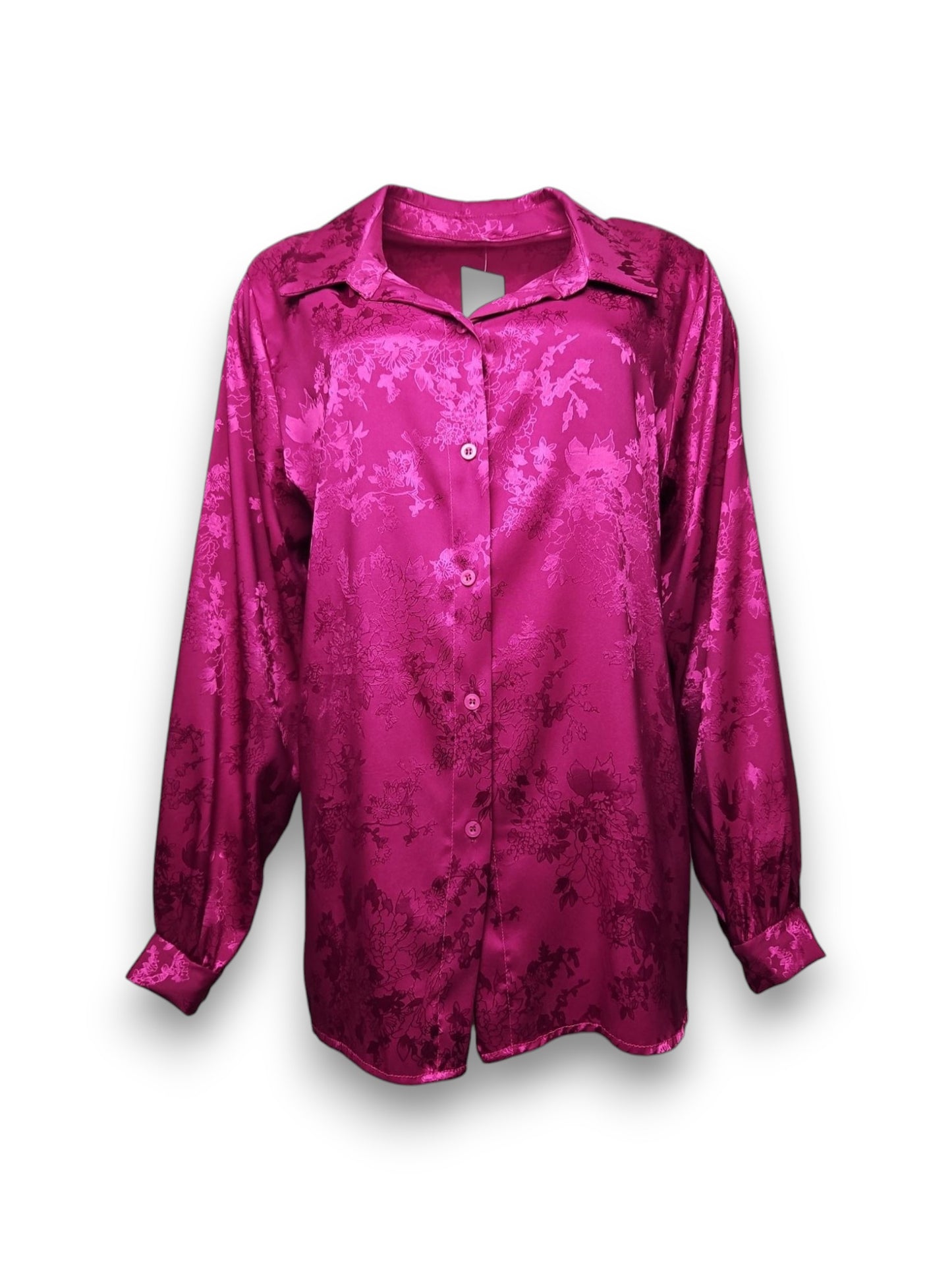 Silk Blouse | Fuchsia