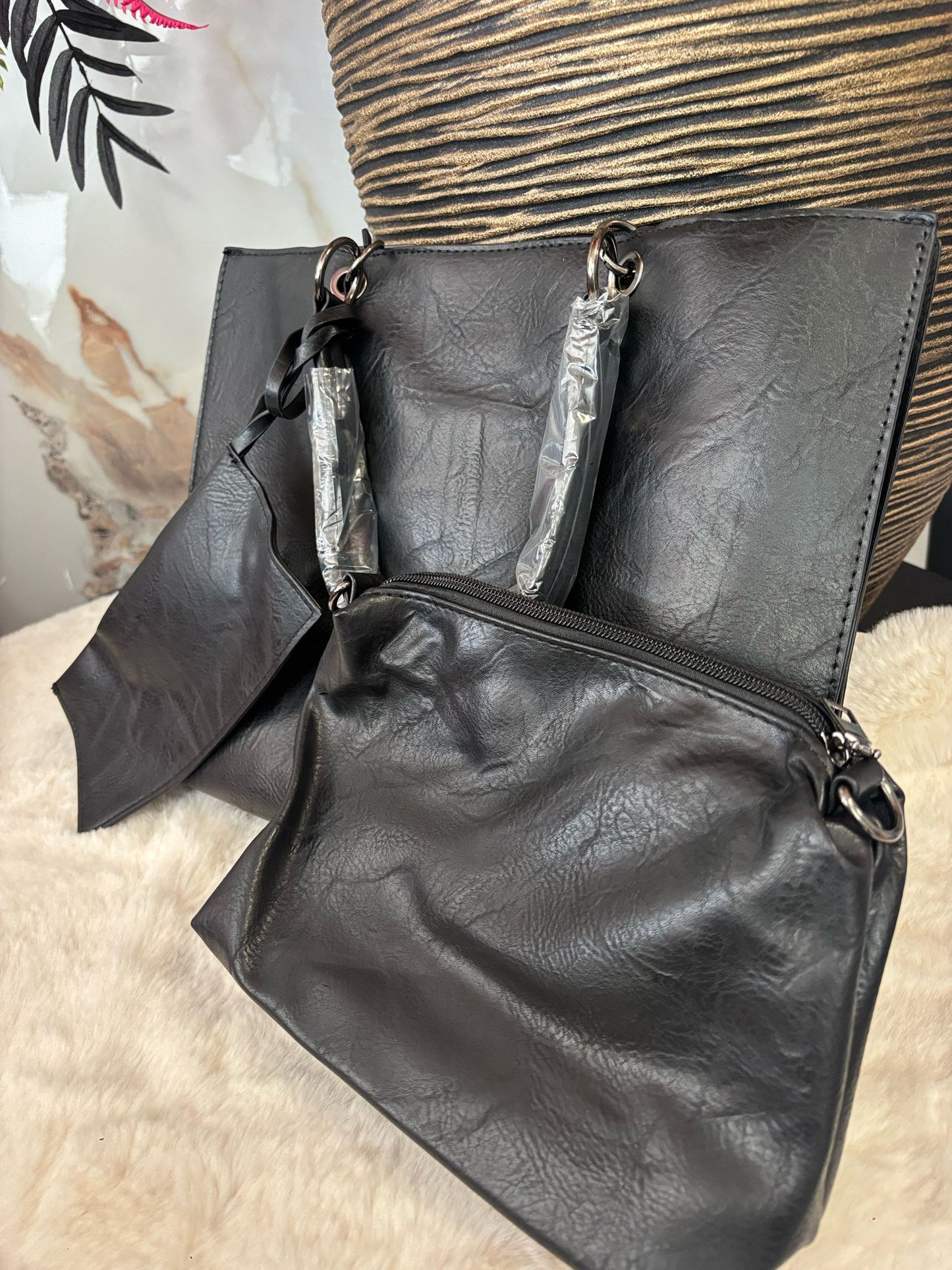 Shopper 3 delig | Zwart