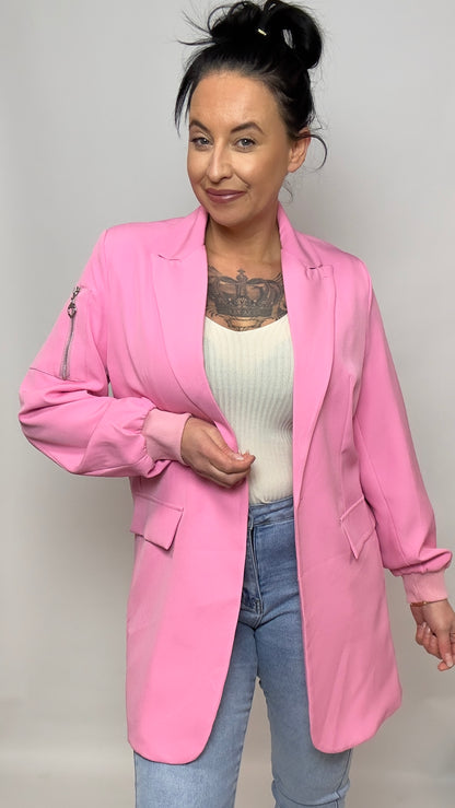 Bomber Colbert Oversized | Roze 38