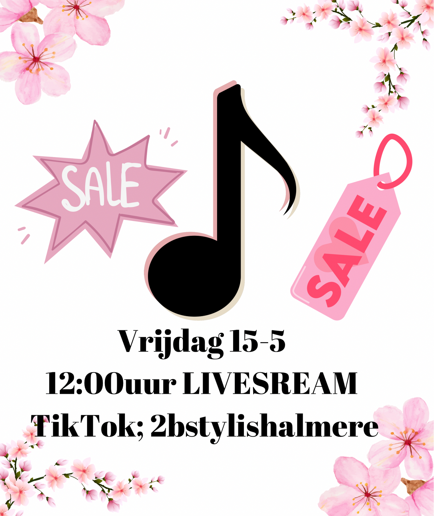 SALE ⛔ TIKTOK LIVESTREAM | 16-5 12:00u 📽️ Betaal hier jouw geclaimde item(s)