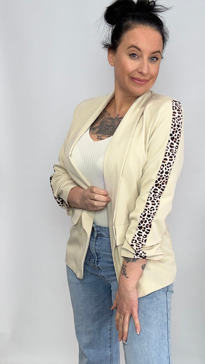 Blazer | Beige panter