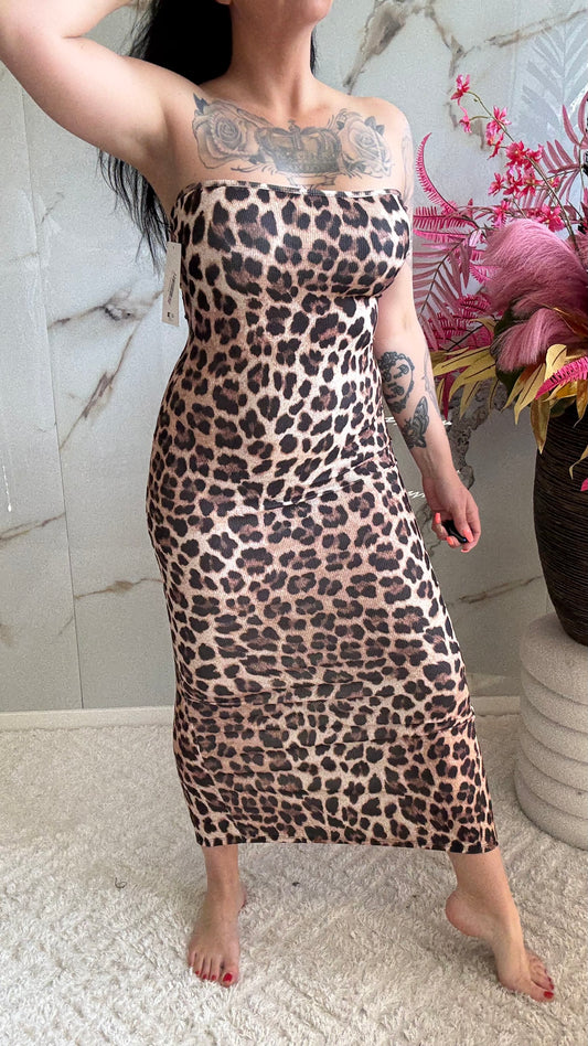 Panter Dress Off Shoulder | 34-40