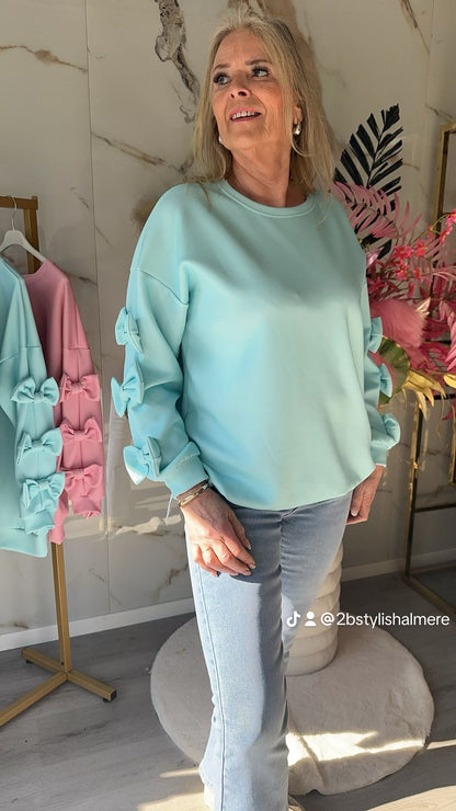 Liv | Strik Trui Aqua