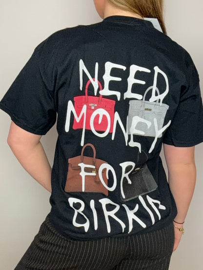 Oversized T-shirt | Money | Zwart
