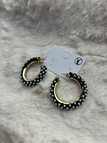 Oorbellen Glam black