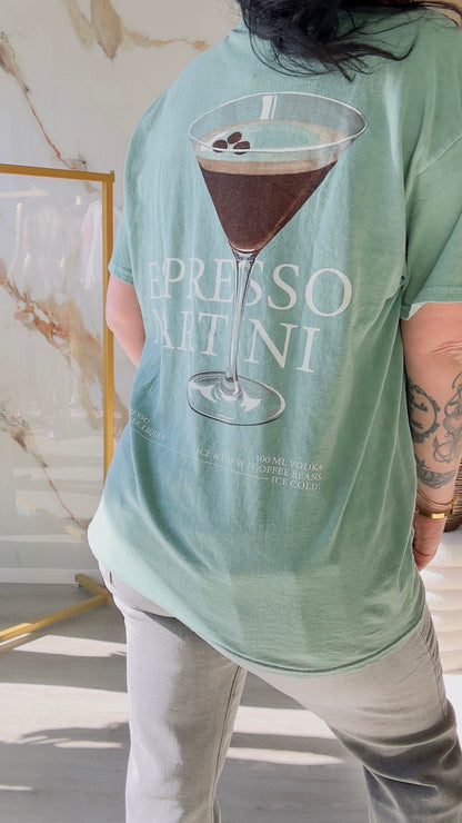 Oversized T-shirt | Espresso | Groen