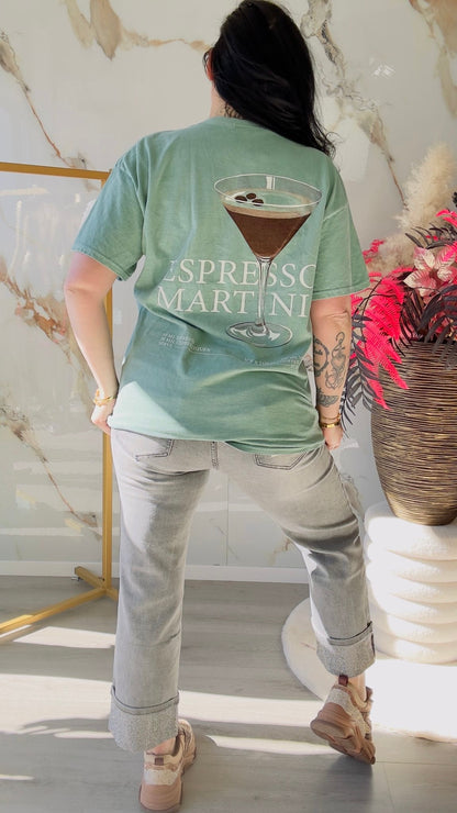 Oversized T-shirt | Espresso | Groen