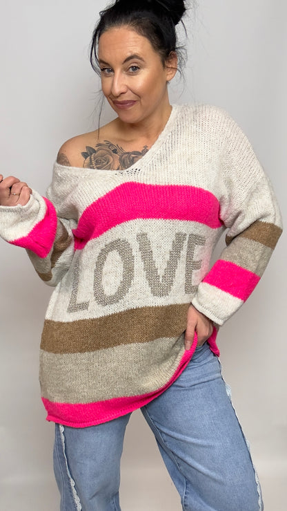 Dyvie | Love Trui Fuchsia | 38-46