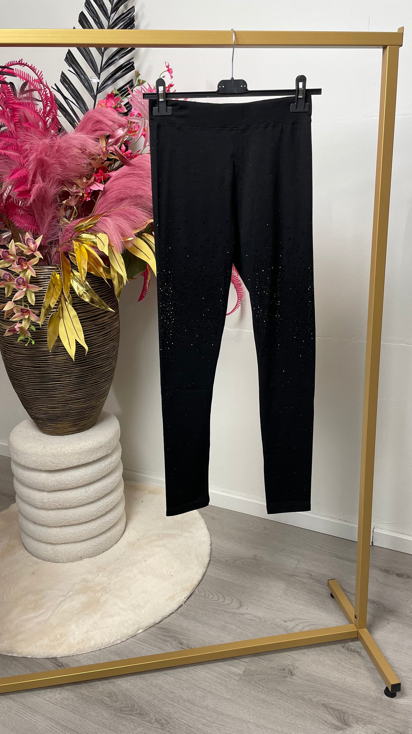 Rianne | Legging | Glitter Zwart