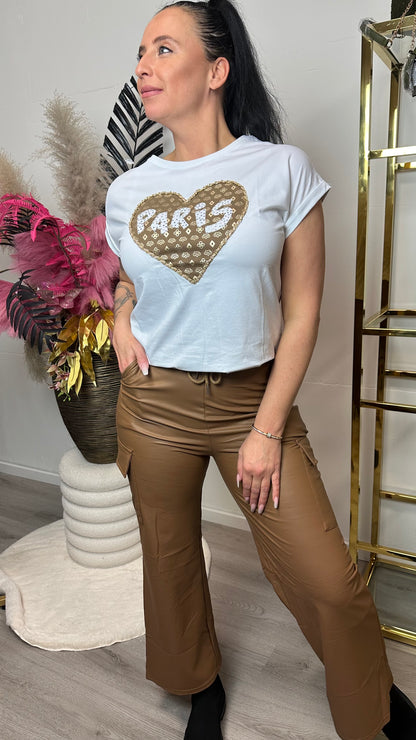 T-shirt Paris | Roze