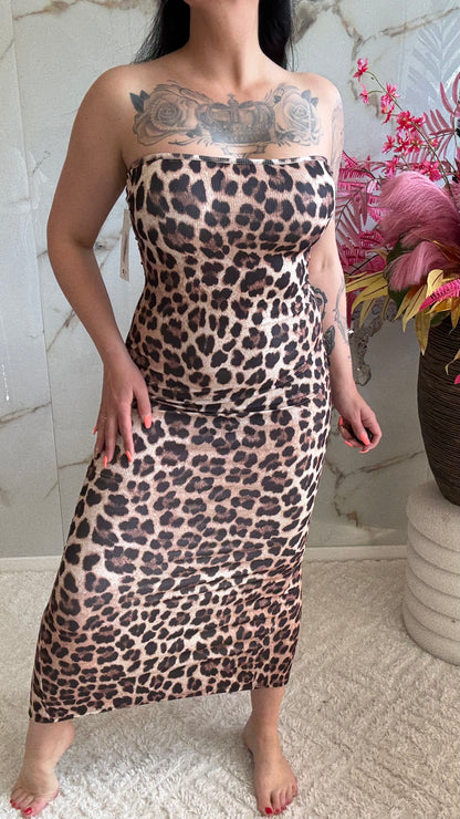 Panter Dress Off Shoulder | 34-40