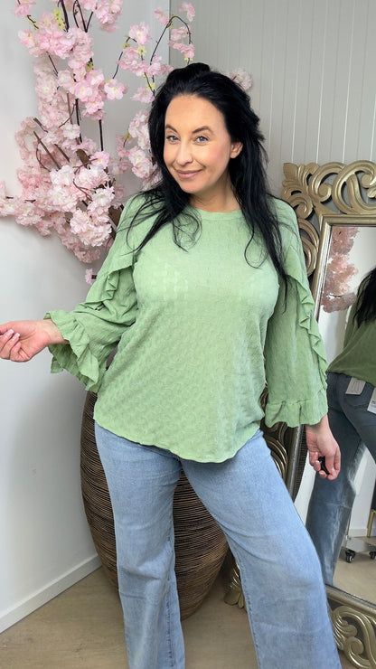Ruffle Top | Wit